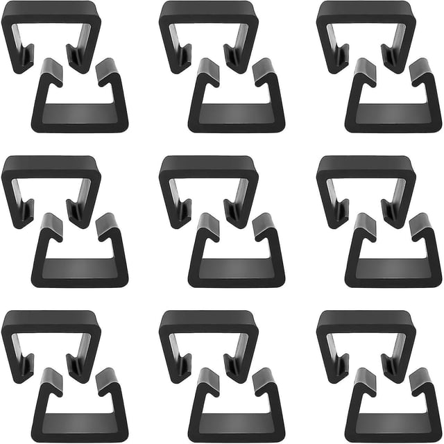 12pcs Furniture Clip Garden Furniture Fixing Clip Wicker Yard Plastic Furniture Clip Connector