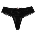 thumbnail image 1 of Gibobby Tangas de mujer Logo de personalizado, Tangas a rayas de cintura , Bikini , tangas personalizadas, ropa interior de mujer, bragas, Tanga de algodón(Negro,M), 1 of 4