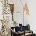 thumbnail image 5 of FSLiving Pendant Light with 15ft Plug-in UL Cord, E26 Vintage Design Gold Metal Shade Dimmable Lightimg Fixture for Kitchen Living Room Bedroom Corridor, Bulb Sold Separately - 1 Pack, 5 of 8