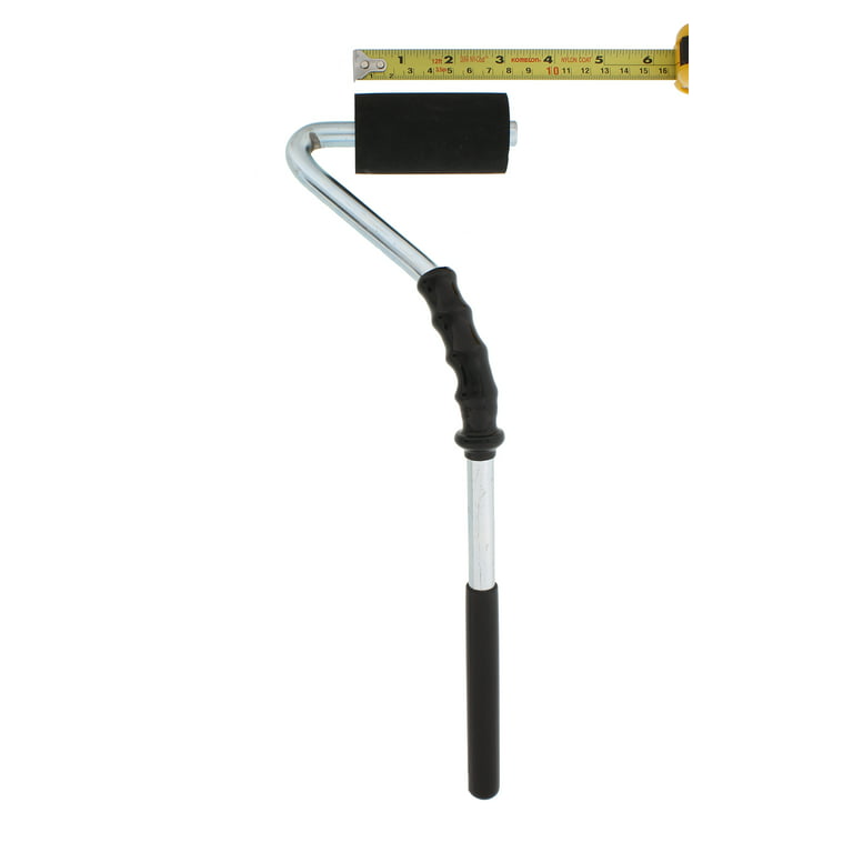 POWERTEC 71011 Curved Handle J-Roller w/Hard Rubber Roller, 1-1/2 Inch by 3  Inch, Heavy Duty for Laminate Work 