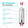 thumbnail image 2 of ERA Paints 2K High Gloss Clear Coat Spray/Aerosol Can with Can-Gun1 Premium Can Tool - Professional Quality & Finish - Easy to Use - Best Value (4 pack), 2 of 4
