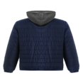 thumbnail image 4 of Men Winter Down Hooded Jacket Solid Color Long Sleeves Zip Up Outerwear Warm Coat with Pockets, 4 of 6