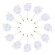 thumbnail image 1 of Ramilletes de Rosa Unique Bargains 12 Pcs Ceremonia de Boda Aniversario Cena Formal blanco, 1 of 5