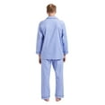 thumbnail image 3 of GLOBAL Men's Pajamas Sets 100% Cotton Flannel Sleepwear Long-Sleeve Top & Bottom, 3 of 5