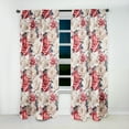 thumbnail image 2 of Designart "Blush Lace Whispering Blooms IV" Floral Blackout Curtain Single Panel, 2 of 4