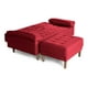 thumbnail image 5 of Sala Modular Sofá Cama Reversible de Lino Rojo Modelo Praia, 5 of 10