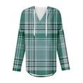 thumbnail image 4 of Ashirexll Hoodies for Women, Oversized Hoodies for Women, Fashion Ladies Plaid Hooded Sweatshirts Long Sleeve Hoodies for Fall, 4 of 5