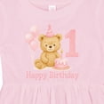 thumbnail image 4 of Inktastic Cute Teddy Bear 1st Birthday Party Girls Baby Dress, 4 of 5