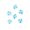 Transparent Blue AB, variant on 64pcs Crystal Lane DIY Bicone 7in 6mm Transparent Red AB 2 glass bead Strands for Jewelry Making, DIY Crafts & Decorations