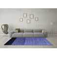 thumbnail image 3 of Ahgly Company Indoor Square Abstract Blue Modern Area Rugs, 8' Square, 3 of 4