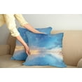 thumbnail image 3 of Ambesonne Blue Throw Pillow Cover 2 Pack, Ocean Horizon Clouds Sky, 18", Blue, 3 of 6