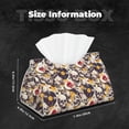 thumbnail image 6 of Lsque lips record rock Skull Printed Long Tissue Box Cover Holder, Facial Paper Organizer Dispenser,Triangle with Bottom Belt, PVC Leather Decorative Organizer, 6 of 9
