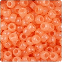 BeadTin Orange Glow 9mm Barrel Pony Beads (500pc)