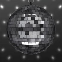 8 in. Disco Mirror Ball Set with White LED Spotlight & Motor