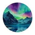 thumbnail image 4 of Acheng Aurora Borealis Space Art Round Tablecloth 100% Polyester Table Cover 31-35, 4 of 8