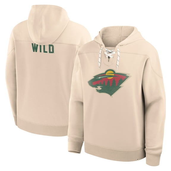 Men's Fanatics Cream Minnesota Wild Vintage Hoodie