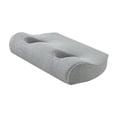 thumbnail image 2 of Almohada con orificio para perforación de oreja, almohada lateral para dormir, cómoda, multiusos, portátil, transpirable con orificio para sofá o sala Gris claro, 2 of 8