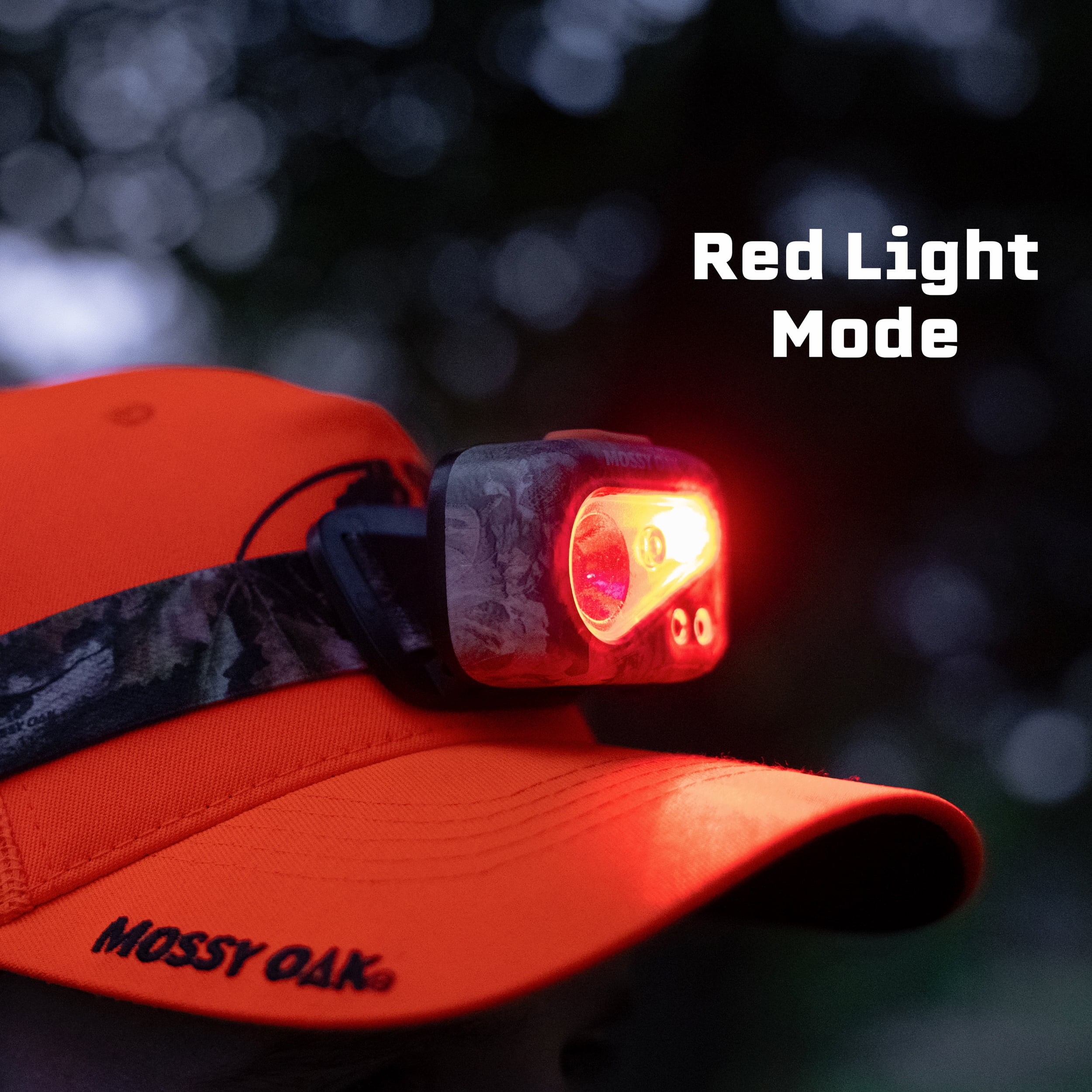 Mossy Oak Ultimate Sportsman Headlamp, Rechargeable, 350 Lumens with Motion Sensor, Camouflage, Unisex
