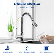 Express Water Carbon Whole House Water Filter – Home Water Filtration System – Charcoal Filter – includes Pressure Gauge, Easy Release, and 1” Inch Connections