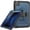 Navyblue, variant on ELEHOLD Case for Apple iPad Pro 11 2022/2021/2020/2018/air4 10.9/air5,Soft TPU Rugged Durable Case with 360° Rotating Hand Strap & Foldable Hidden Stand & Pencil Holder,Clear