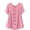 Pink(Womens Shirts), variant on GUACER Womens Summer Short Sleeve Blouses Casual Round Neck Cotton Linen Button Trendy T Shirts