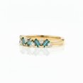 thumbnail image 4 of Teal Sapphire Baguette Wedding Ring, Diamond Anniversary Ring,Eternity Band Ring, Engagement Ring, Proposal Ring, Promise Ring., 4 of 4