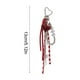 thumbnail image 3 of Accesorios para bolsos Miu con lazo rojo, llavero para coche, llavero de fibra de poliéster, 3 of 6