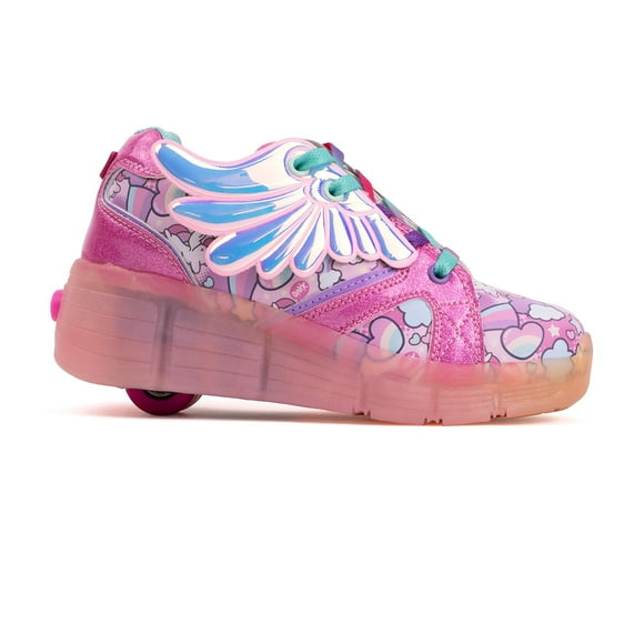 Tenis Patín Onix Unicornio Shine Rosa Con Rueda Retráctil Para Niña