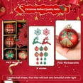 thumbnail image 3 of 1 Box 40Pcs Christmas Baubles Red Green Glitter Christmas Baubles Snowflakes Christmas Tree Decorations Shatterproof Christmas Tree Decorations for Christmas Tree Garlands, 3 of 5