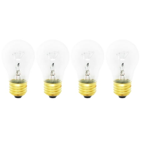 

4-Pack Replacement Light Bulb for Frigidaire AP4339192 Range / Oven - Compatible Frigidaire 316538901 Light Bulb