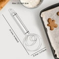 thumbnail image 4 of Danish Dough Whisk, 2 Pack Premium Stainless Steel Dutch Whisk, Large Hand Mixer Artisan B2Xk3743, 4 of 6