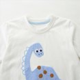thumbnail image 7 of Toddler Boy Clothes Sets Cute Dinosaur Print Roar Graphic T-Shirt & Blue Plaid Shorts 2-Piece Outfit Jurassic Theme Outfit 2-11 T, 7 of 7