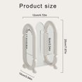 thumbnail image 3 of Multipurpose Makeup Brush Holder with Clear Lid for Easy Viewing Detachable and Washable Designs Daily Use Decoration White, 3 of 5