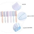 thumbnail image 4 of Nail Cleaning Brushes Toes Scrub Brushes Pedicure Scrub Brushes Finger Nail Brushes Small Nail Brush Nail Cleaner Brush Nail Supplies kit Long Handle 6pcs, 4 of 5