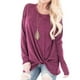 thumbnail image 1 of Puntoco Mujeres Moda Suelta Manga Larga O-cuello Casual Sólido Camiseta Blusa tops Puntoco Puntoco-342, 1 of 8