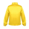 thumbnail image 2 of Yhong Kids Boys Long Sleeves Glitter Spread Collar Shirt Top for Choir Jazz Hip Hop Dance Stage Gold 140, 2 of 7