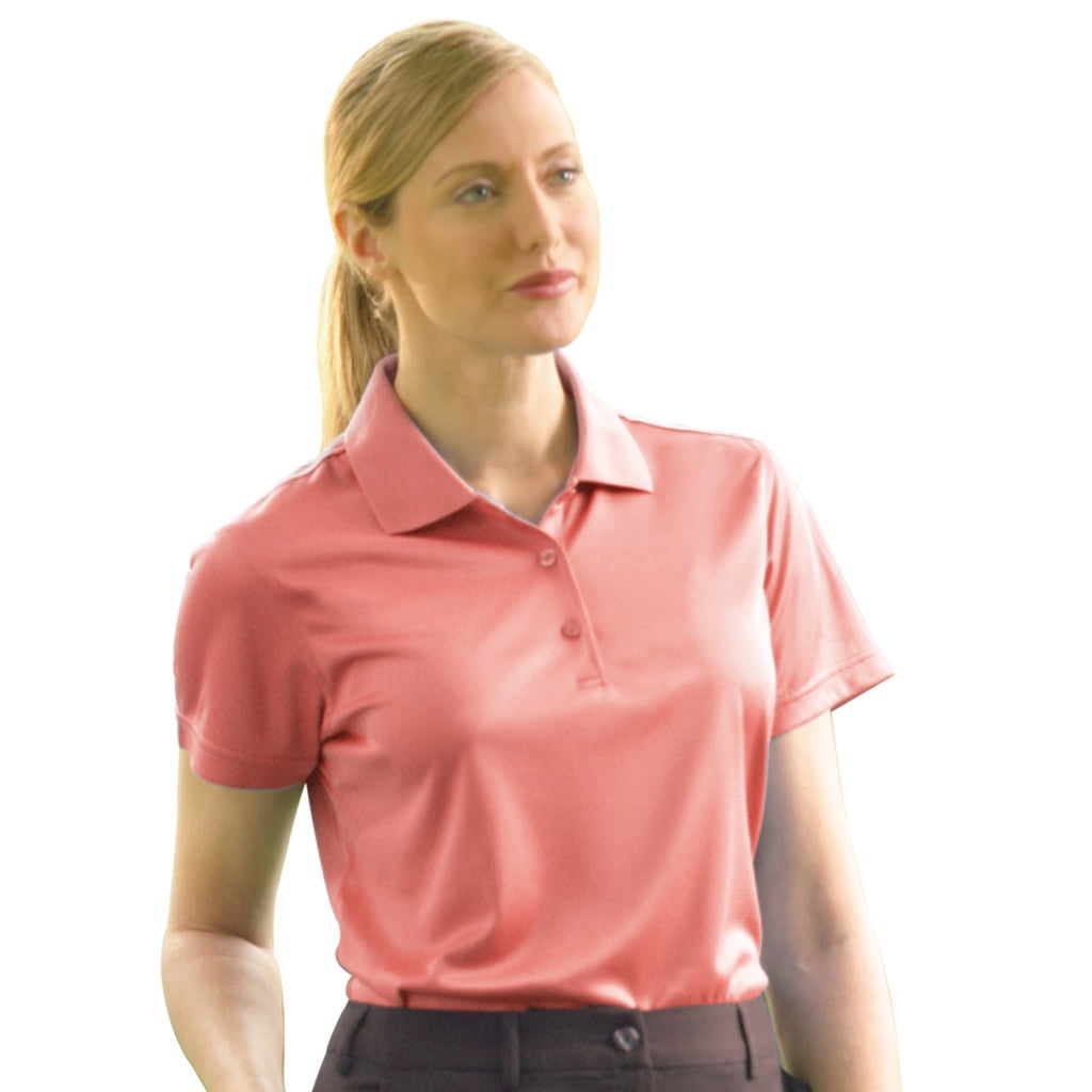 Monterey Club Women's Dot Texture Solid Golf Polo Shirt 2074