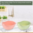 thumbnail image 6 of Uxcell 2Pcs Rice Washer Strainer Basket Rice Sieve Plastic Colander Kitchen Drain Basket with Handles-Green+Pink, 6 of 6
