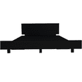 thumbnail image 2 of Twin Size Platform Bed Frame with Headboard, Sturdy Wood Base, Easy No-Tool Assembly, Black Modern Design, 2 of 6