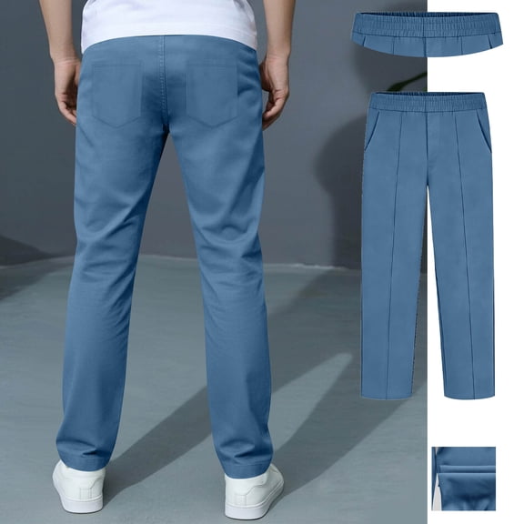 Kids Boys Uniform Pants Fit Kids Dress Pants With Pockets Straight Pants Blue Pants For Boys Back To School Outfits For Boys Kids Clothes For Boys 8-9 Years