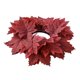 thumbnail image 4 of Corona de Otoño de Hojas de arce, corona Artificial, anillo de vela, adorno colgante en la pared para el Día de Acción de Gracias, interior y Rojo, 4 of 9