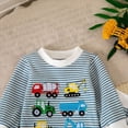 thumbnail image 6 of CAUYDY Newborn Baby Boy Fall Outfits Long Sleeve Romper Bodysuit Pants 0 3 6 9 12 18 24 Months Cute Winter Clothes Set Sizes 3-6 Months,Light Blue, 6 of 8