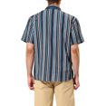 thumbnail image 3 of Lars Amadeus Men's Summer Hawaiian Short Sleeves Button Down Striped Shirts, 3 of 6