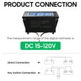 thumbnail image 5 of 10L0L Golf Cart Digital Volt Meter, 24V 36V 48V Battery Gauge 15V-120V Voltage Display for Yamaha Club Car EZGO, 5 of 8