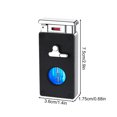 thumbnail image 3 of YIKA Intelligent Induction Butane Lighter Windproof Double Flame Lighter Transparent Visible Oil Window Multiple Ignition Adjustable Flame G, 3 of 5