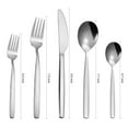 thumbnail image 3 of Sangdo 20pcs Silverware Set Stainless Steel Flatware Cutlery Set Service for 4, Kitchen Utensil Set for Home and Restaurant, Knives Forks Spoons Set, Dishwasher Safe, 3 of 6