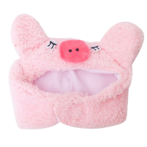 KAKOWELY Gorro para mascota, transpirable, suave, para disfraz de gatito pequeño, gorro para mascota, estilo cerdo