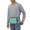 thumbnail image 2 of Japuie Hawaiian Style Print Layer Fanny Pack with Adjustable Shoulder Strap,Double-Layer Waist Bag,Travelling Fanny Pack,Square Double Layer Waist Bag,for Exercise Running Travel Hiking, 2 of 7