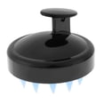 thumbnail image 4 of 4 cepillos para lavar el cabello, peine masajeador corporal de cabeza de silicona para herramientas para mascotas (negro) Tmvgtek cuidado belleza, 4 of 5