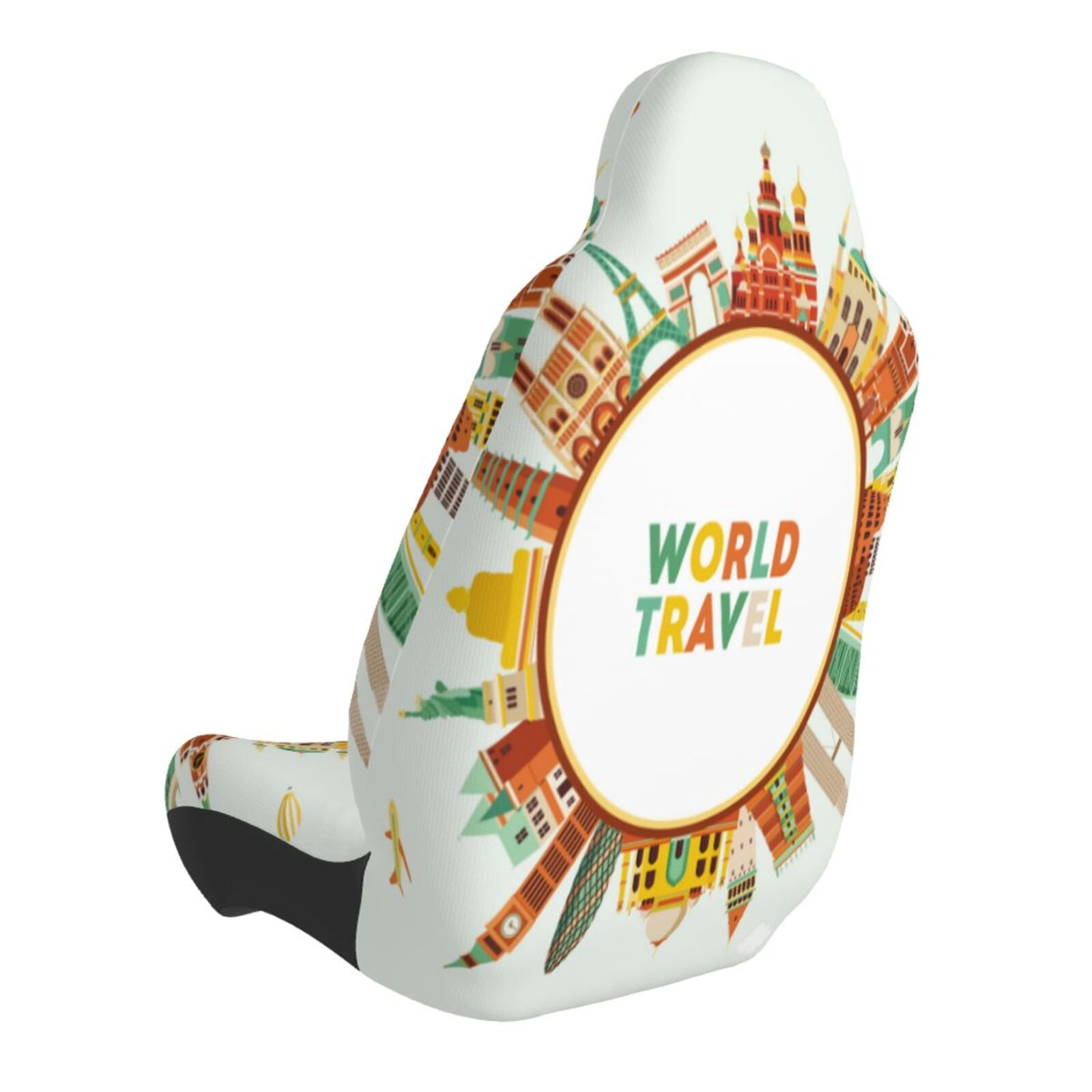 Naloa World Travel3 Car Seat Covers Universal Front Seat Coves for Car Accessories ,Padded Car Covers for Automotive, SUV, Truck, and Van